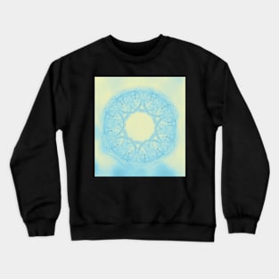 Blue heart mandala Crewneck Sweatshirt